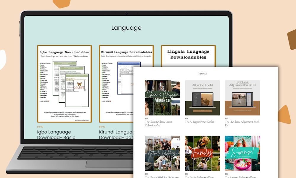 8 digital download examples and ideas for your online business