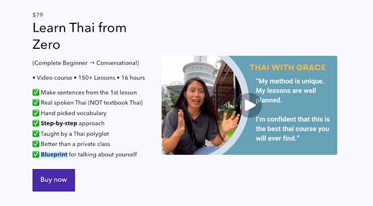 Thai with Grace Learn Thai from zero
