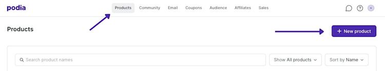 How to sell digital downloads from your own website: Step 1 Podia
